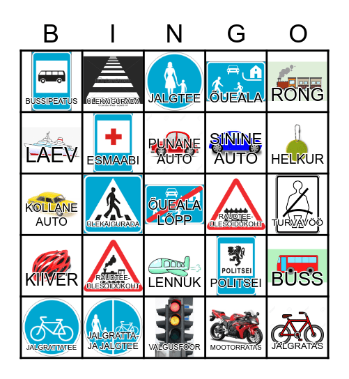 LIIKLUS Bingo Card