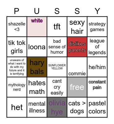 wialm Bingo Card