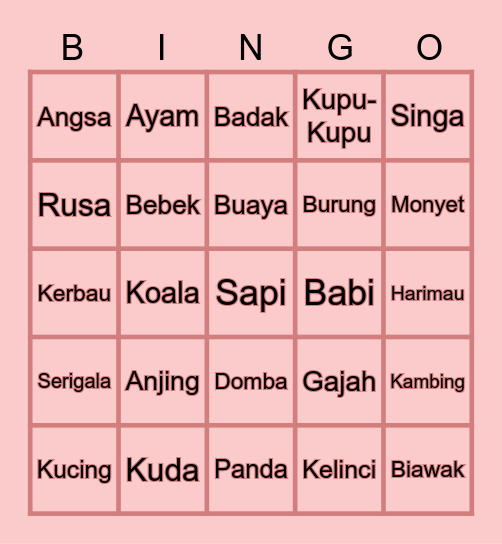 Kira @bvtterfls Bingo Card