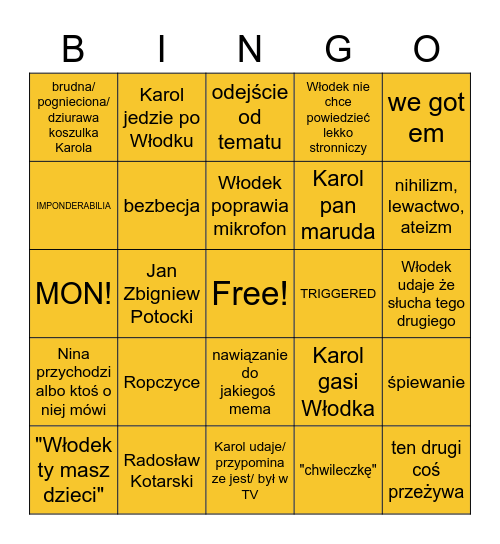 LS Bingo Card