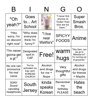 Seoung (Peter) Yun Bingo Card