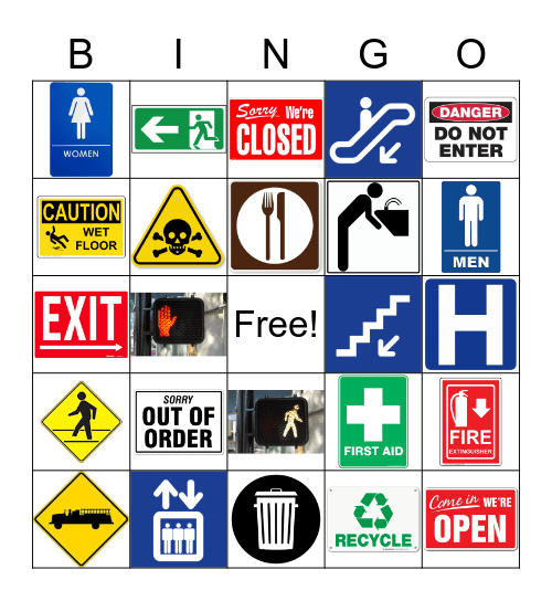 Community Signs Bingo Card