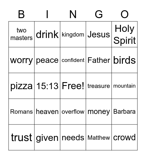 Breezeway BINGO Card