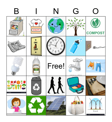 Household Elf Bingo Card