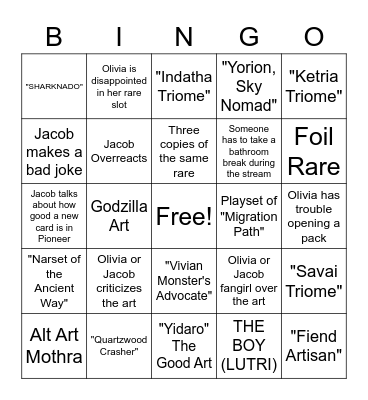 Booster Box Bingo Card