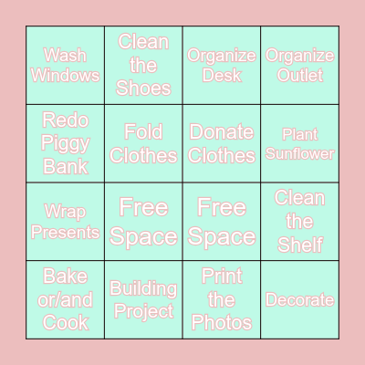 Hana Noʻeau Challenge Bingo Card