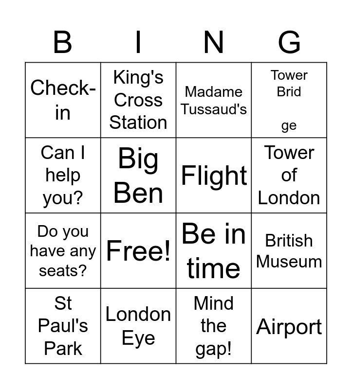 London Bingo