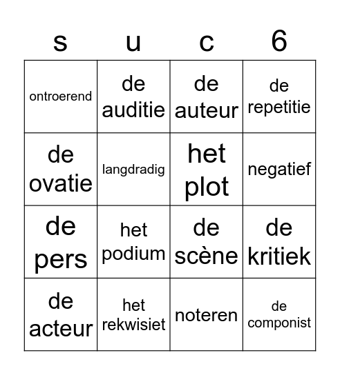 Plankenkoorts Bingo Card