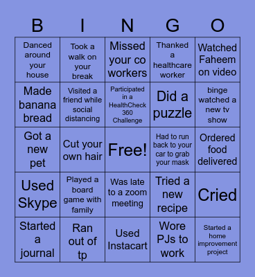 ESL Bingo Card