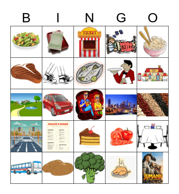 Unidad 4, Lección 2 Bingo Card