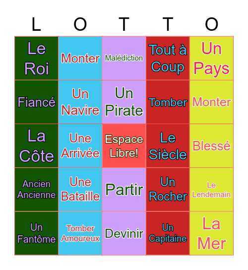 Rocher Percé Bingo Card