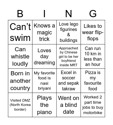 Get to know your colleagues: Sani Bingo Card