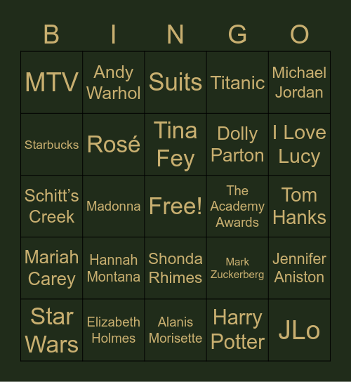 Chief Bingo! Night Bingo Card