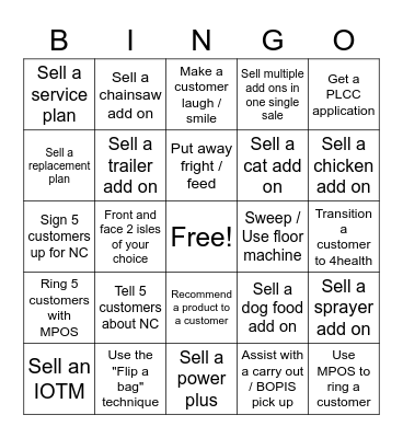 High5 Bingo Card