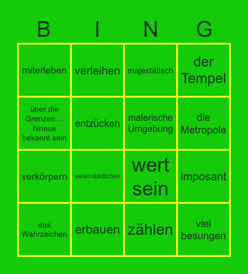 Wir erzählen über Berlin Bingo Card