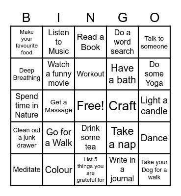 Lemons to Lemonade Bingo Card