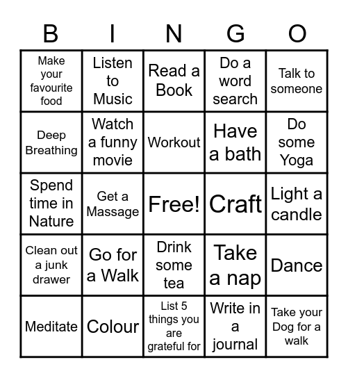 Lemons to Lemonade Bingo Card