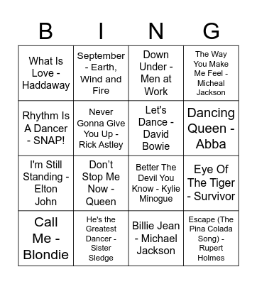 2 Bingo Card
