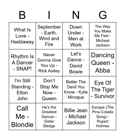 2 Bingo Card