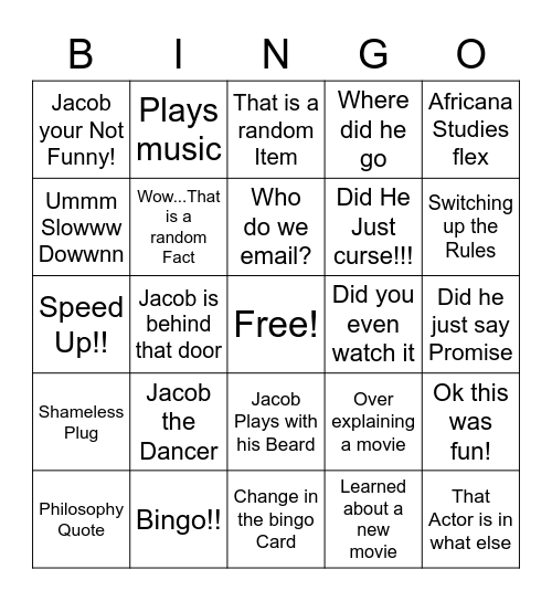 Bingo within Bingo Card