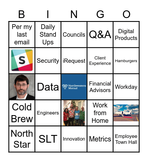 Northwestern Mutal Bingo Card