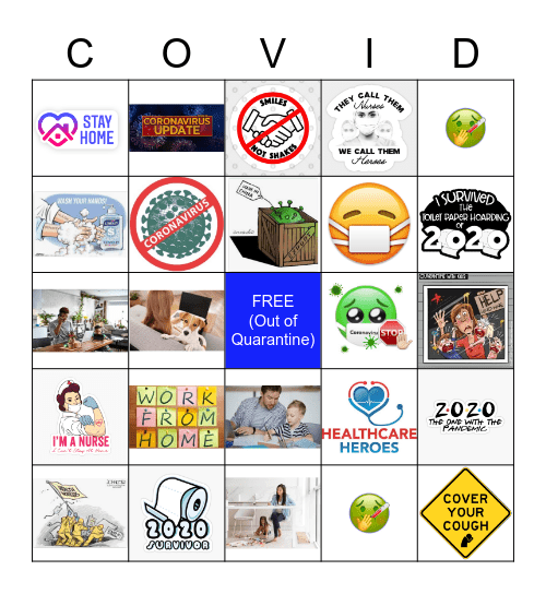 QuaranTINGO Bingo Card