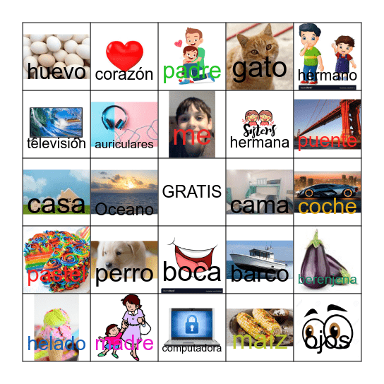 Loteria Bingo Card