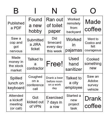 Adobe Bingo!!! Bingo Card