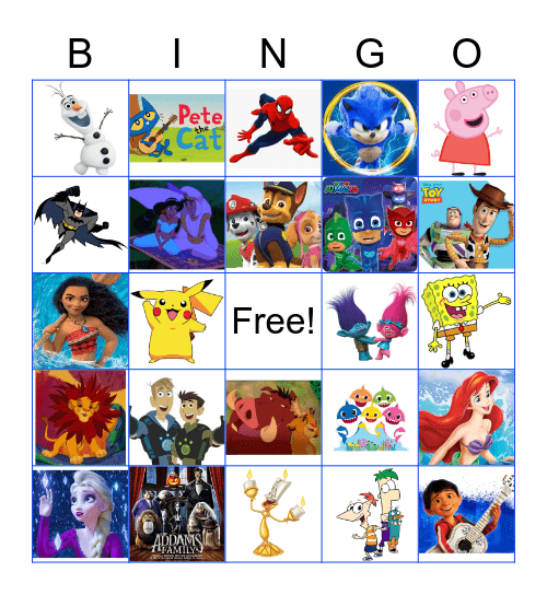 Music Bingo! Bingo Card
