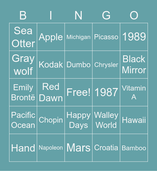 GTM Strategy Team Bingo Card