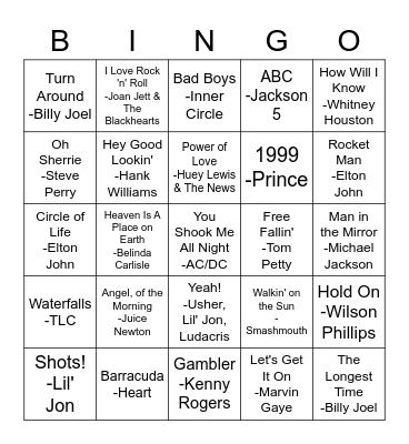 Round 2 Grandma's Birthday Bingo Card