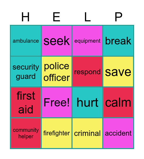 Serving People Bingo Card