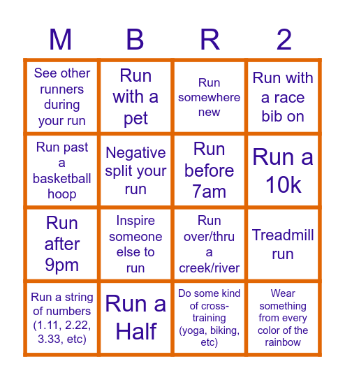 May Bingo Round 2 Bingo Card