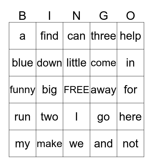 Ms. Jordan's Bingo Card
