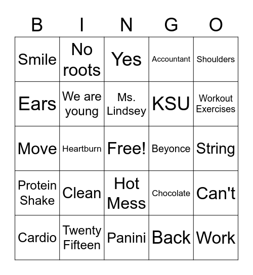 Jazz 2 Bingo Card