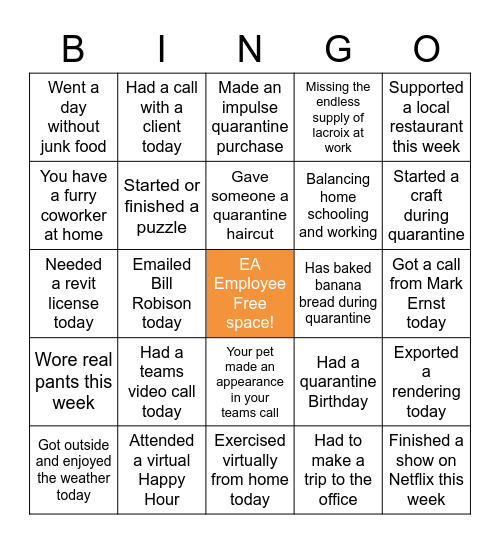 ENGBERG ANDERSON BINGO ROUND Bingo Card