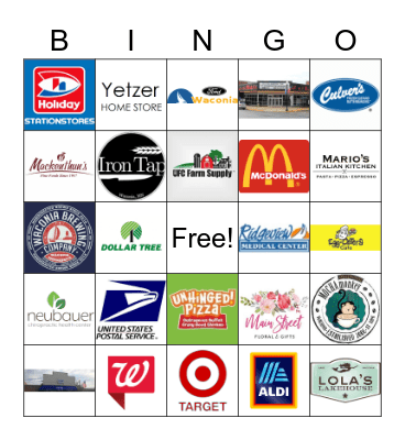 WACONIA BINGO Card