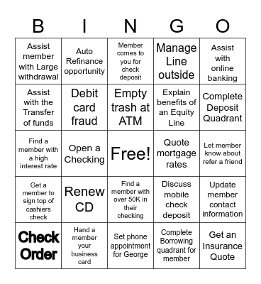 Fun Friday Bingo Card