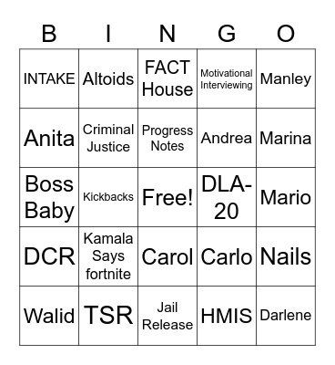 FACT BINGO Card