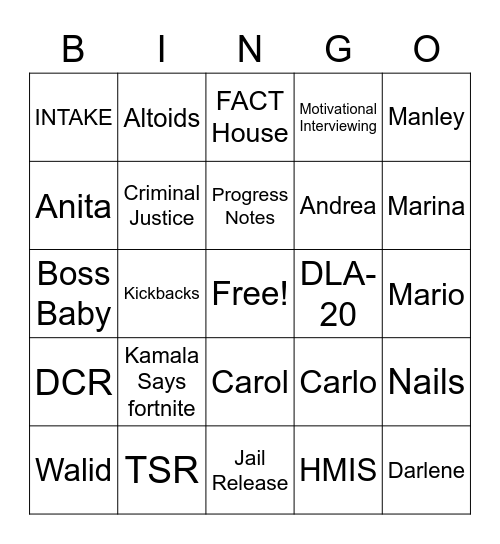 FACT BINGO Card