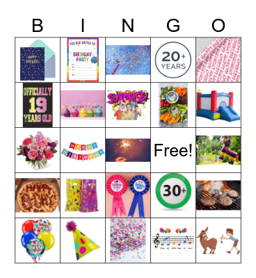Birthday Bingo! Bingo Card
