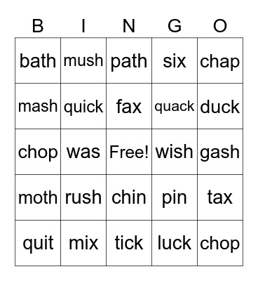 Jaylah Bingo Card