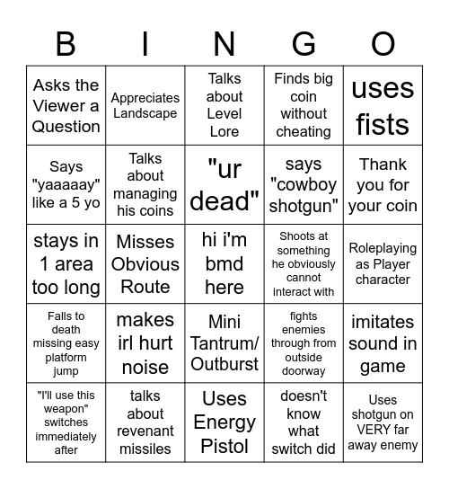 dingo bingo Card