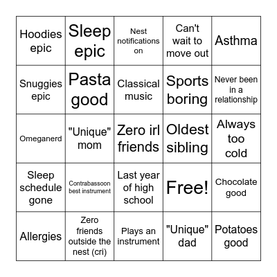 ContraBingo Card