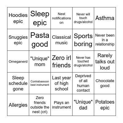 ContraBingo Card
