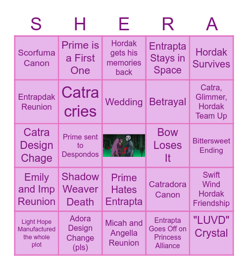 SHE-RA SEASON 5 BINGO Card