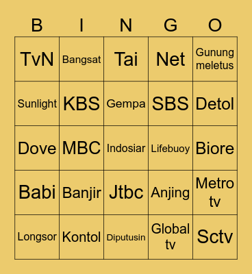 Luka Bingo Card