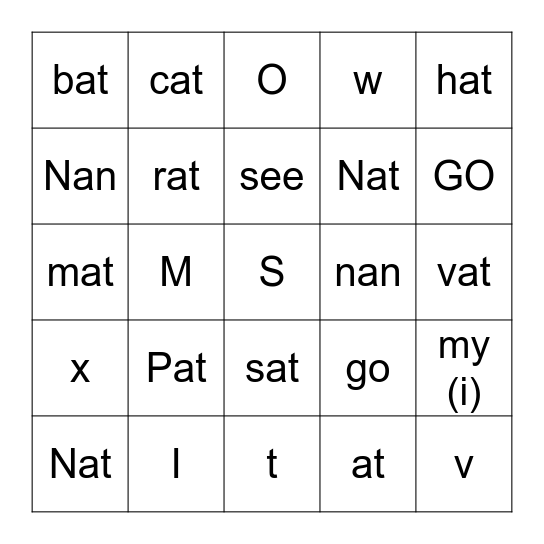 Bingo Card