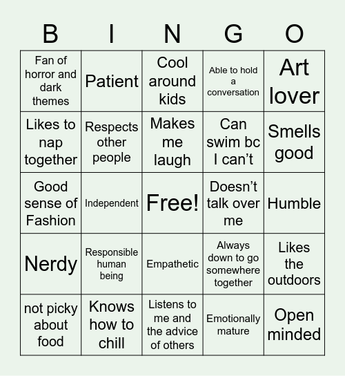 Rollcoco’s type Bingo Card