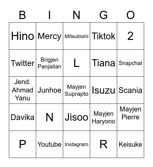 Bingo Card